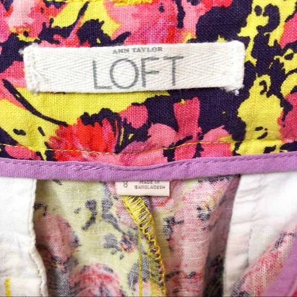Ann Taylor Loft Colorful Floral Shorts • Size 8 - Picture 4 of 7